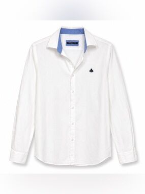 Armata Di Mare White Casual Button Down Shirt LINEN resortwear